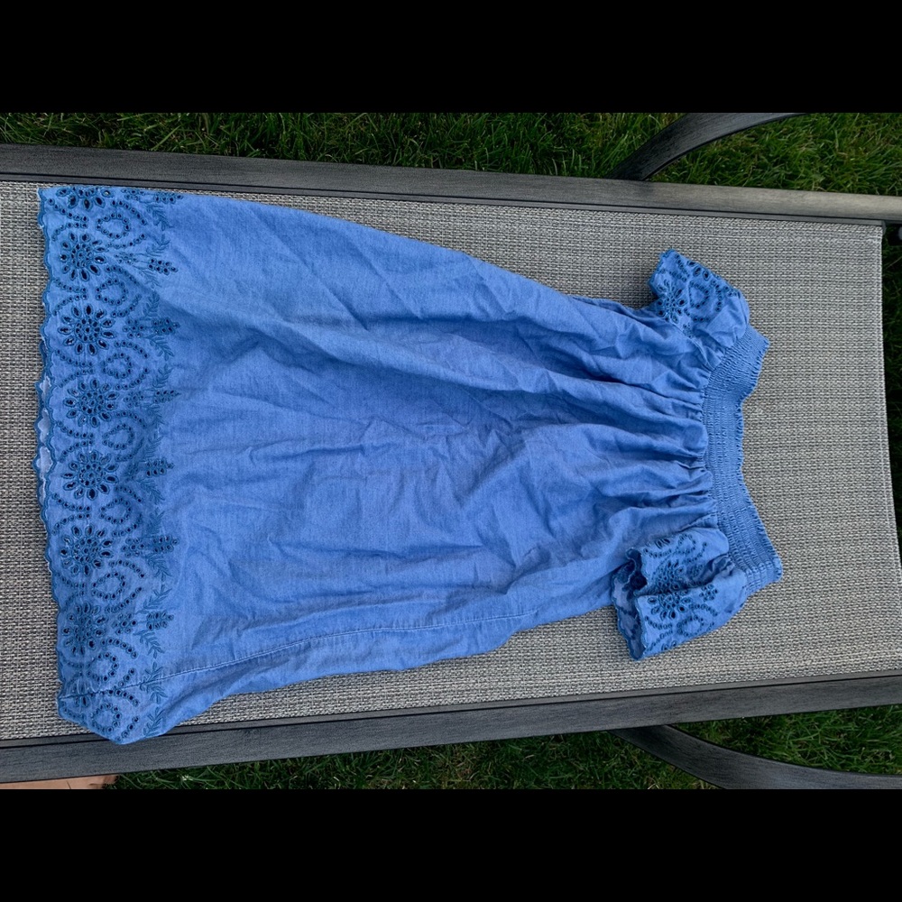 Blue Denim Old Navy Eyelet Dress
